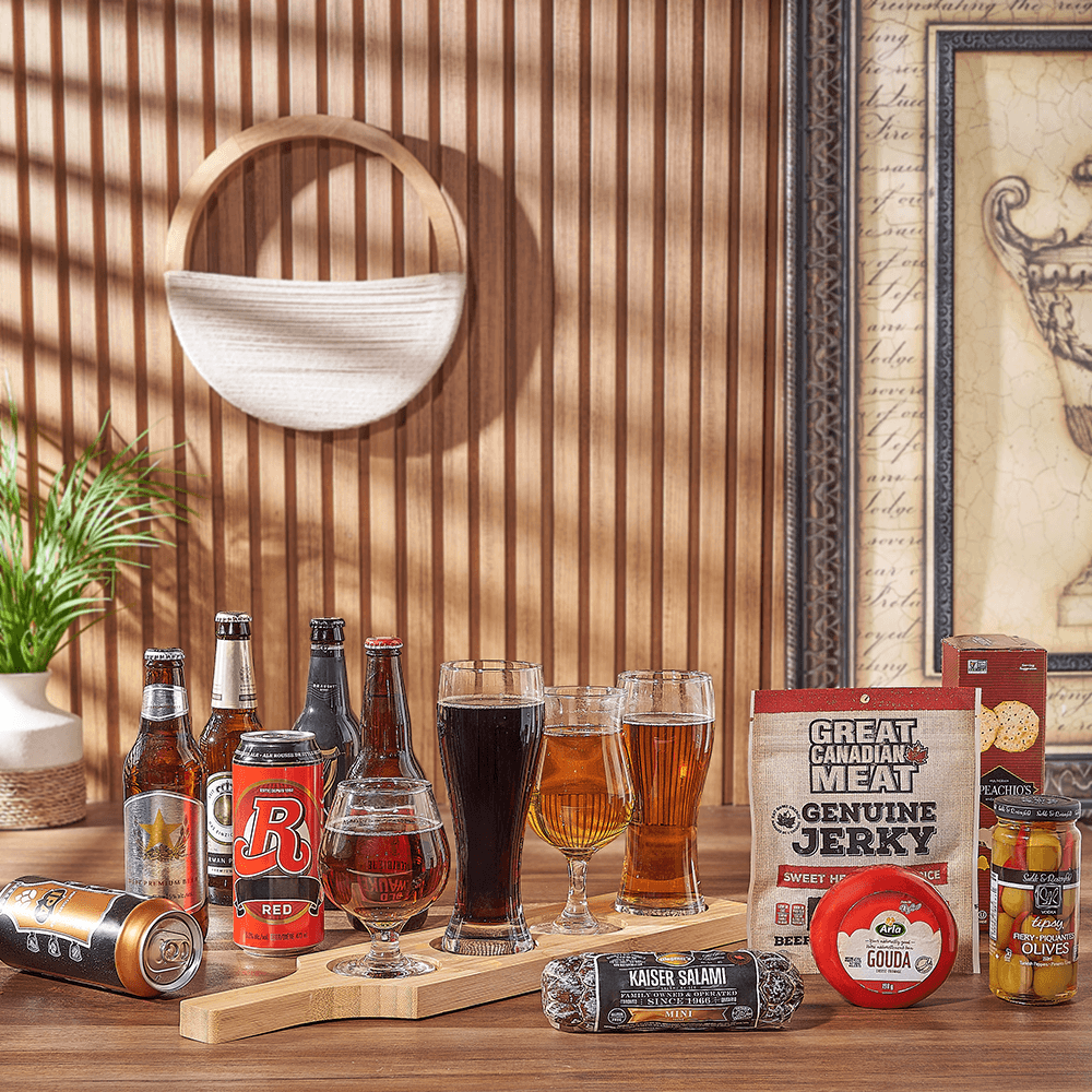 Assorted Beer Flight Board Set – how the gift is presented
