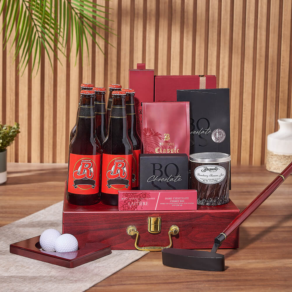 Six Bottles Beer Gift with Chocolates – how the gift is presented