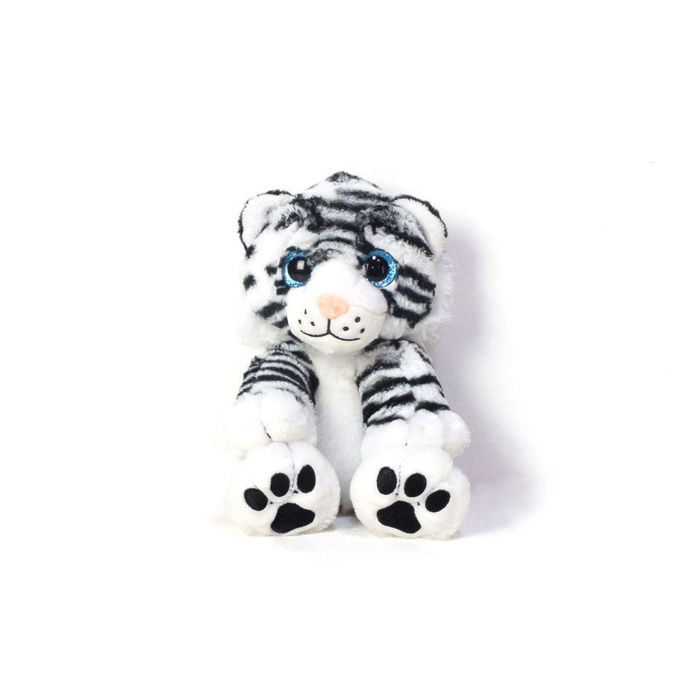 Plush White Tiger Diaper Cake – how the gift is presented