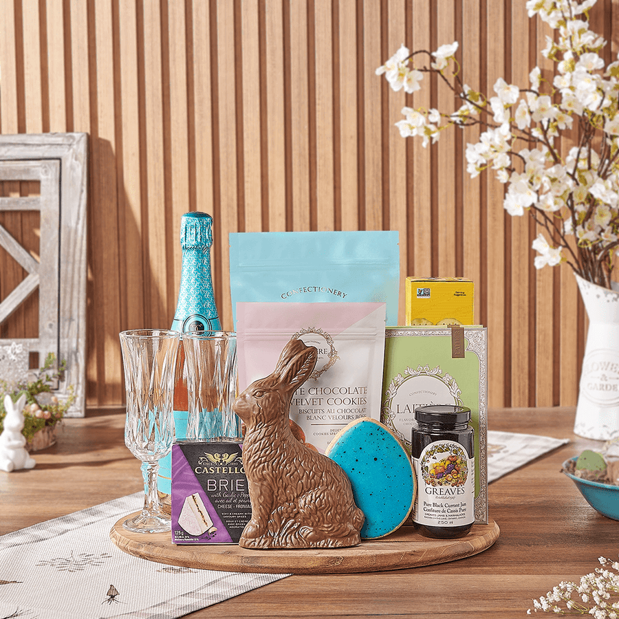 Easter Champagne Sharing Gift, champagne gift, champagne, sparkling wine gift, sparkling wine, chocolate gift, chocolate, easter gift, easter, Chicago delivery