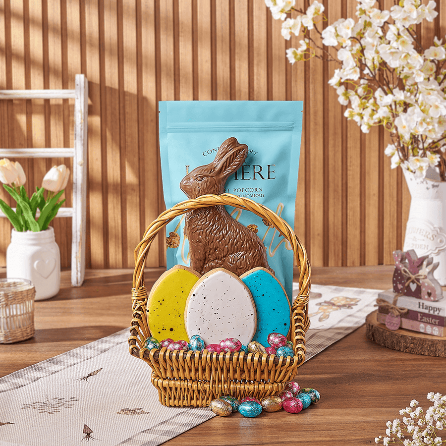 Easter Chocolate Gift Basket, easter gift, easter, cookie gift, cookie, chocolate gift, chocolate, Chicago delivery