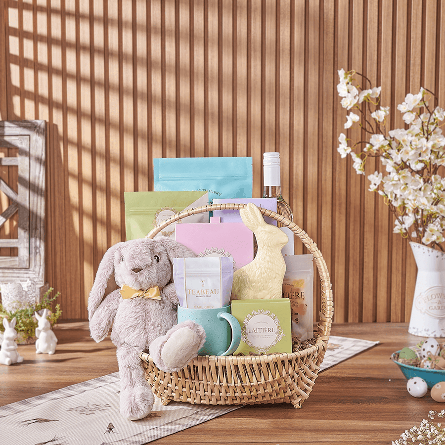 Easter Feast & Wine Gift, wine gift, wine, easter gift, easter, chocolate gift, chocolate, tea gift, tea, Chicago delivery