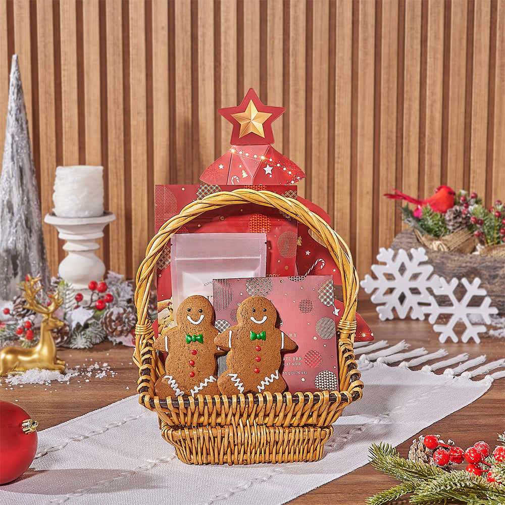 Holiday Chocolate Basket – how the gift is presented