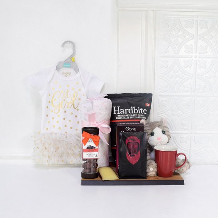 Baby Girl Tutu Onesie Gift Basket – how the gift is presented