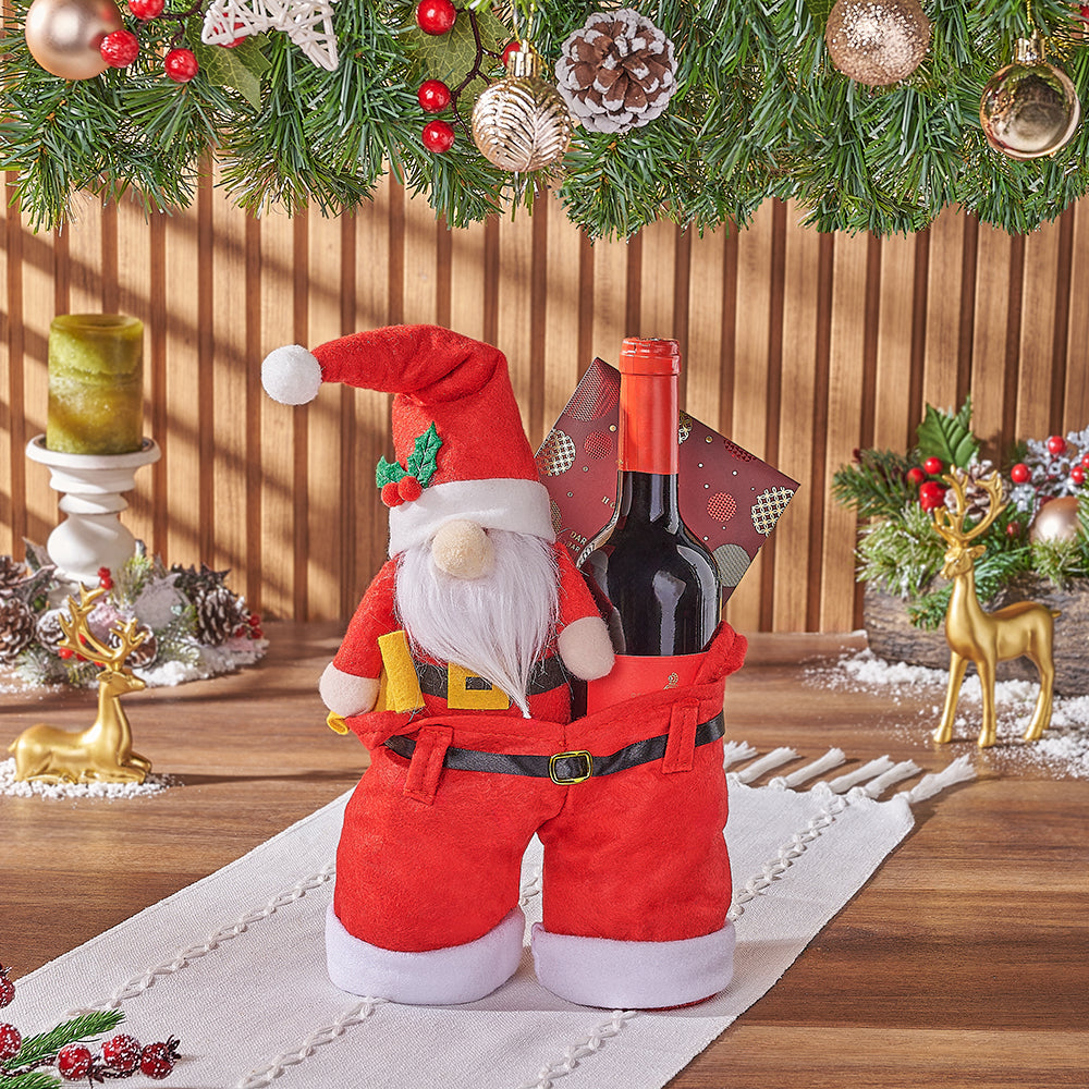 Christmas Wine and Dark Chocolate Set – how the gift is presented