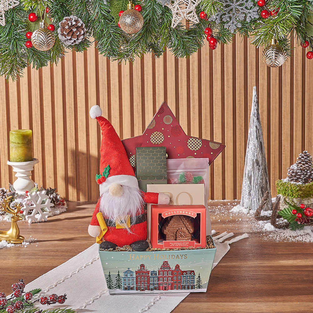 Christmas Hollyberry Snack Tray – how the gift is presented