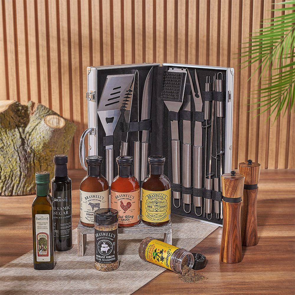 Sauces and Grill Accessories Set – how the gift is presented