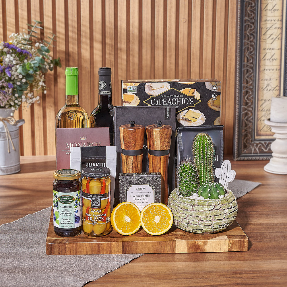 Kosher Wine and Gourmet Gift – how the gift is presented