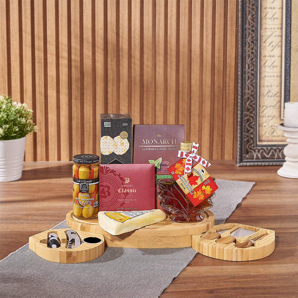 Kosher Artisan Crackers Basket – how the gift is presented