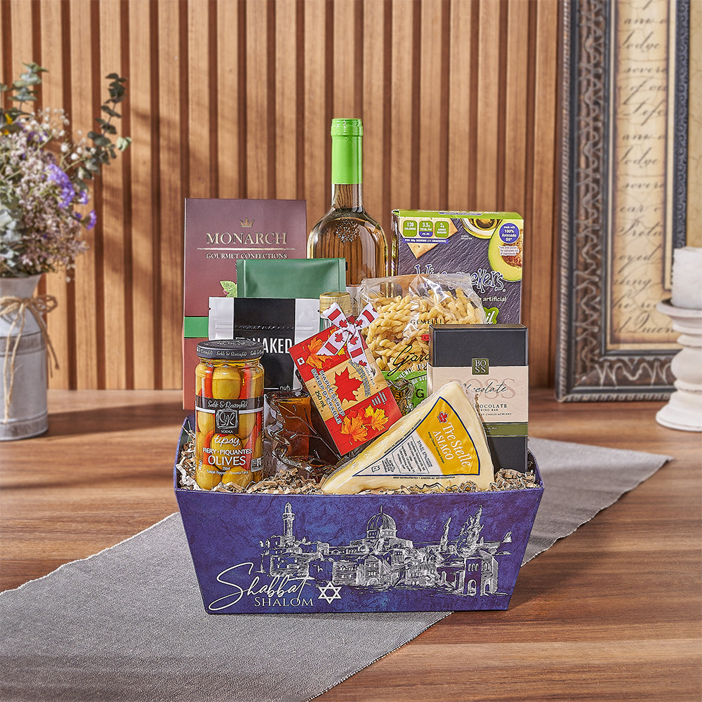 Kosher Wine &amp; Cheese Crate Chicago Baskets- Chicago Delivery