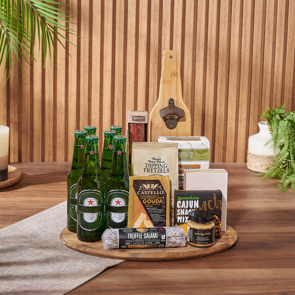 Beer &amp; Cheese Lover's Basket, beer gift, beer, charcuterie gift, charcuterie, Chicago delivery