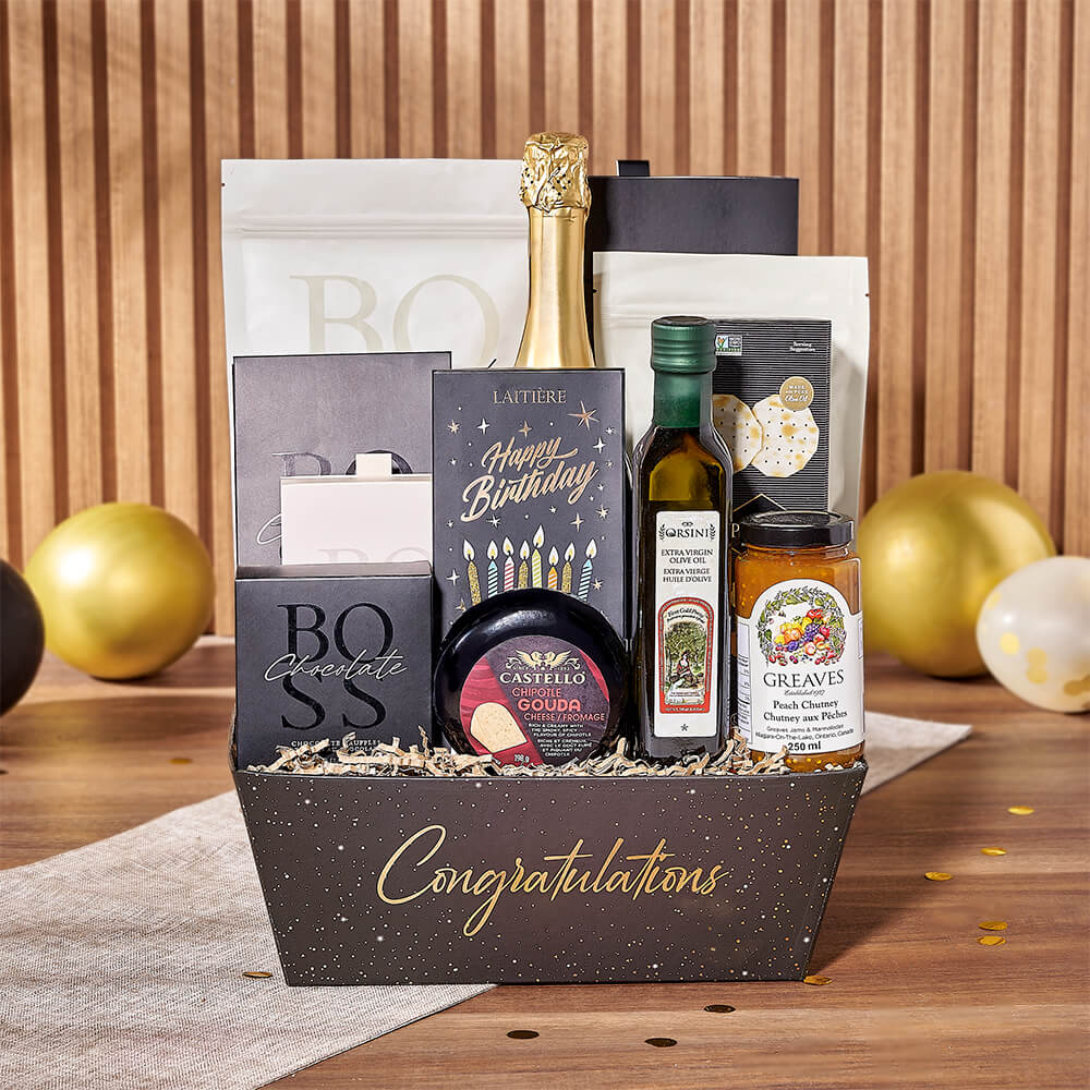 Birthday Party &amp; Champagne Gift, champagne gift, champagne, sparkling wine gift, sparkling wine, chocolate gift, chocolate, Chicago delivery