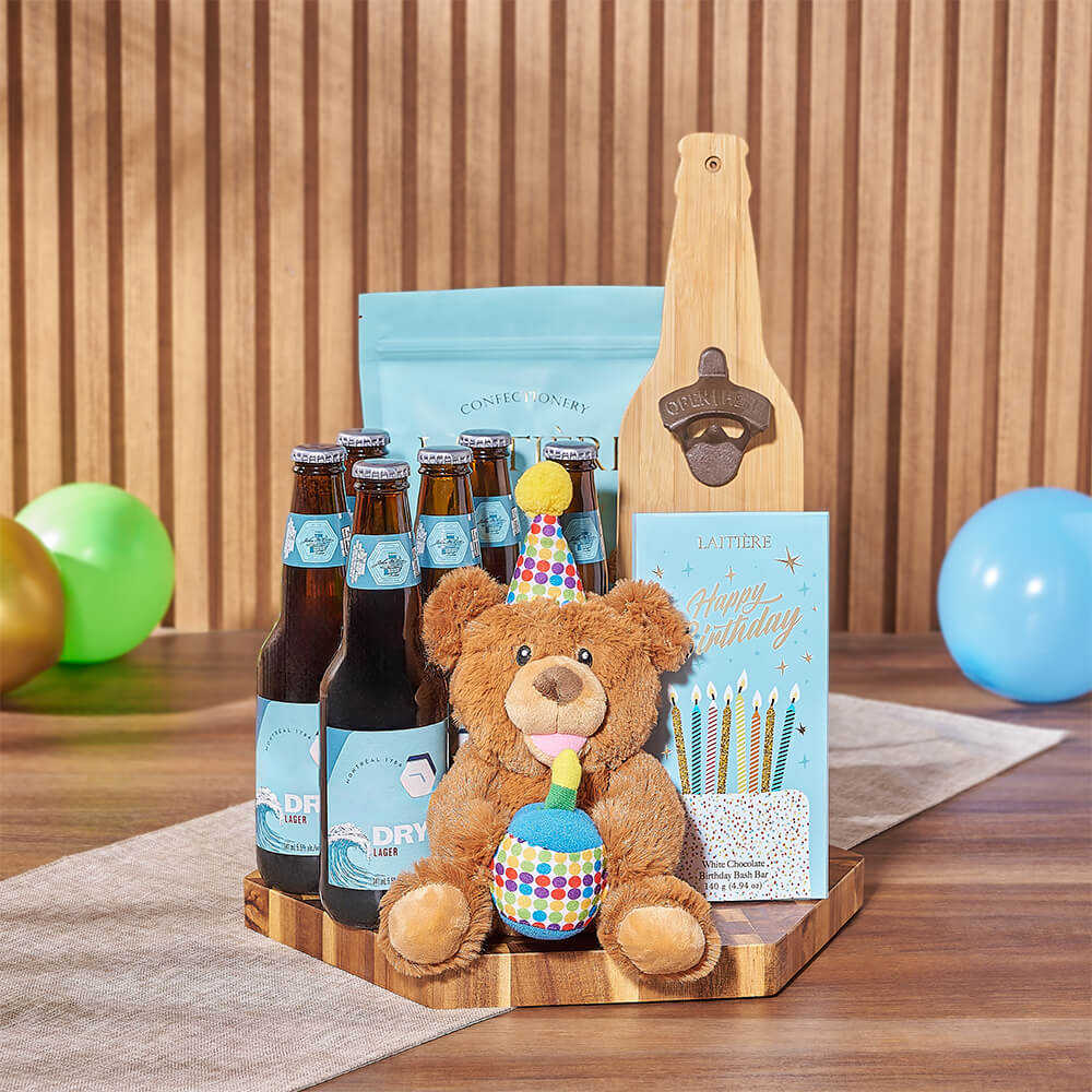 Birthday &amp; Beer Gift Board, birthday gift, birthday, beer gift, beer, chocolate gift, chocolate, Chicago delivery