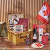 Canada Day Picnic Gift Basket, canada day gift, canada day, wine gift, wine, chocolate gift, chocolate, Chicago delivery