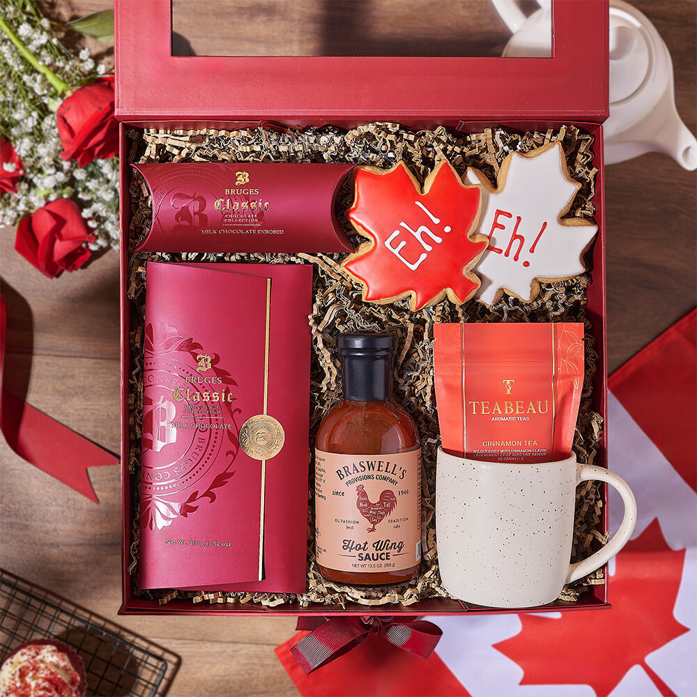 Custom Mothers Day Gift Baskets - Canada Day Tea Gift Box