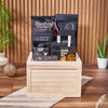 Carleton Liquor & Snack Crate from Chicago Baskets - Liquor Gift Set - Chicago Delivery.