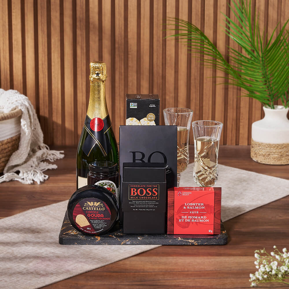Sparkling Wine with Artisanal Treats – how the gift is presented