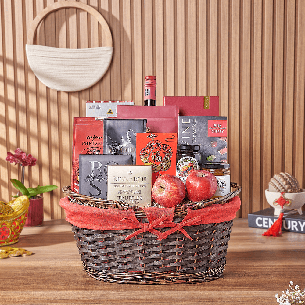 Chinese New Year Wine & Feast Gift, wine gift, wine, chinese new year gift, chinese new year, lunar new year gift, lunar new year, Chicago delivery