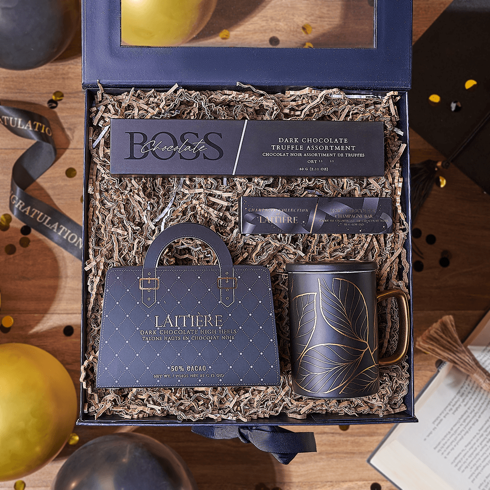 Chocolate Graduation Gift Box, graduation gift, graduation, chocolate gift, chocolate, Chicago delivery