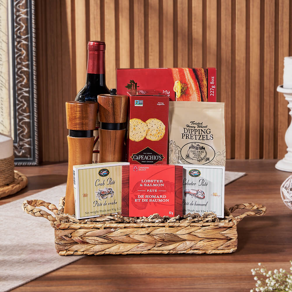 Complete Seafood &amp; Wine Gift, wine gift, wine, seafood gift, seafood, Chicago delivery