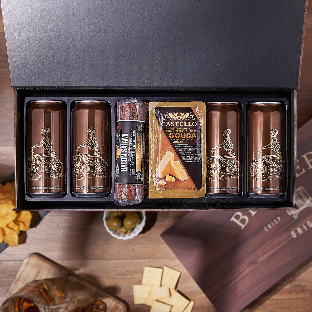 Craft Brew &amp; Charcuterie Gift Box – Chicago baskets – Chicago Delivery