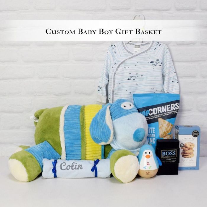 Custom Baby Boy Gift Basket from Chicago Baskets - Chicago Delivery