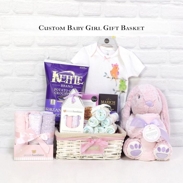 Custom Baby Girl Gift Basket from Chicago Baskets - Chicago Delivery