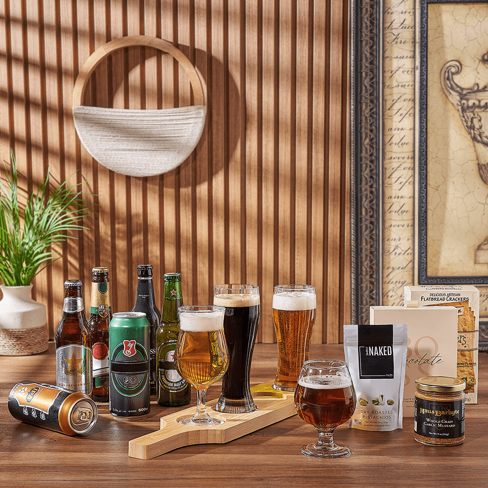 Delicious Beer Flight Gift, beer gift, beer, chocolate gift, chocolate, beer flight board gift, beer flight board, Chicago delivery