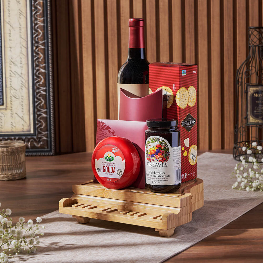 Deluxe Grand Piano & Wine Gift Basket from Chicago Baskets - Wine Gift Set - Chicago Delivery