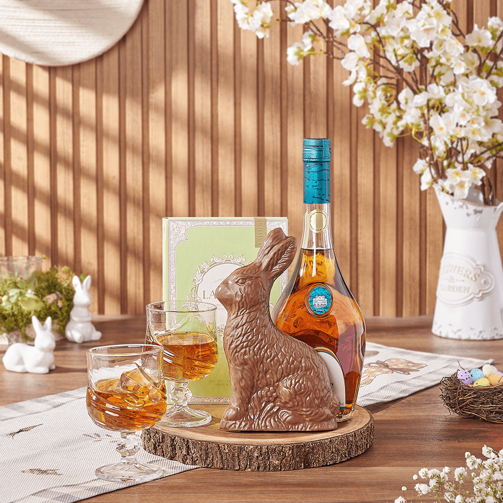 Easter Spirits &amp; Chocolate Gift, easter gift, easter, liquor gift, liquor, chocolate gift, chocolate, Chicago delivery
