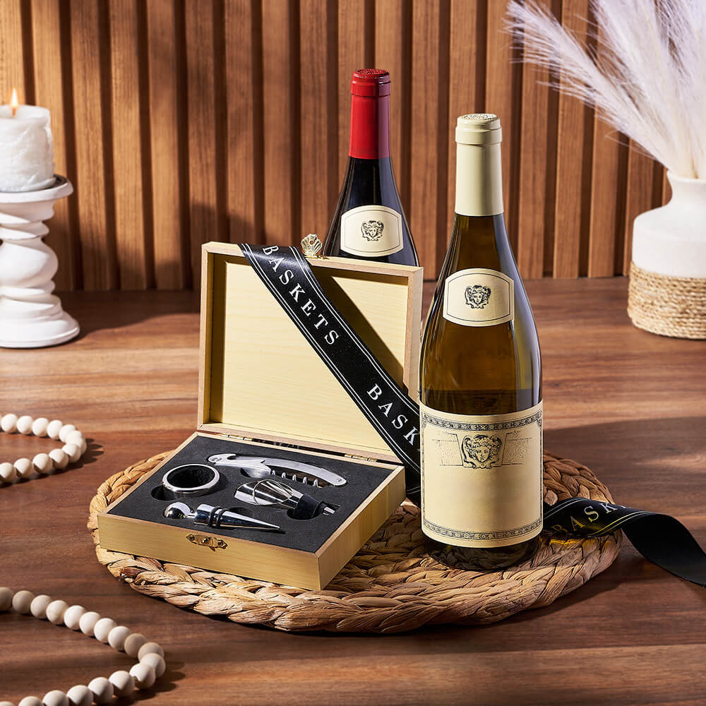 Wine Gift with Stainless Steel Corkscrew – how the gift is presented