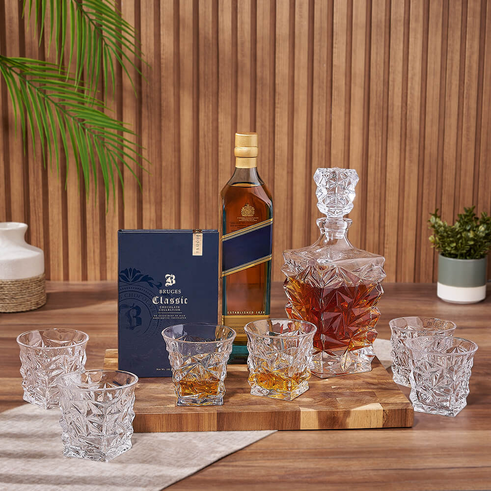 Enduring Decanter &amp; Liquor Gift Set – Chicago baskets – Chicago Delivery
