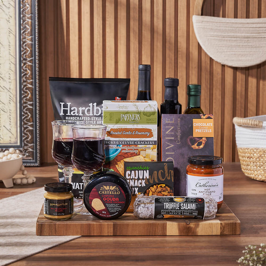 Etobicoke Wine & Cheese Gift Basket from Chicago Baskets - Wine Gift Set - Chicago Delivery
