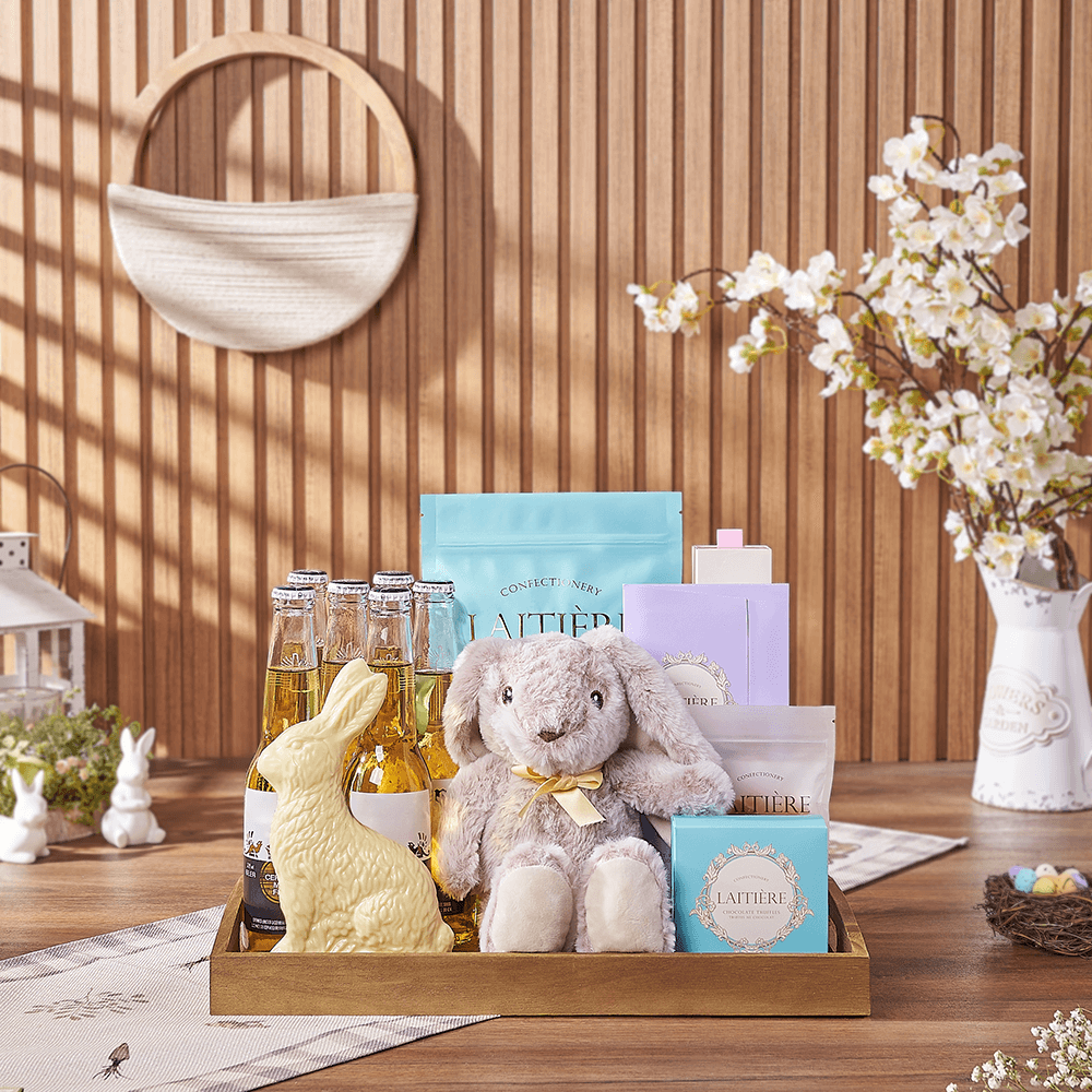 Festive Easter Beer & Candy Tray, easter gift, easter, beer gift, beer, chocolate gift, chocolate, Chicago delivery