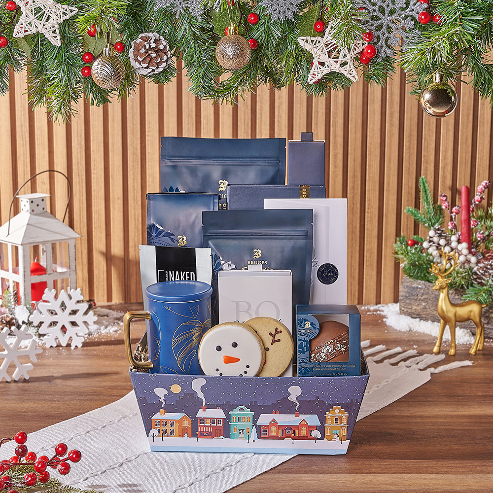 Holiday Market Tray with Cookies – how the gift is presented
