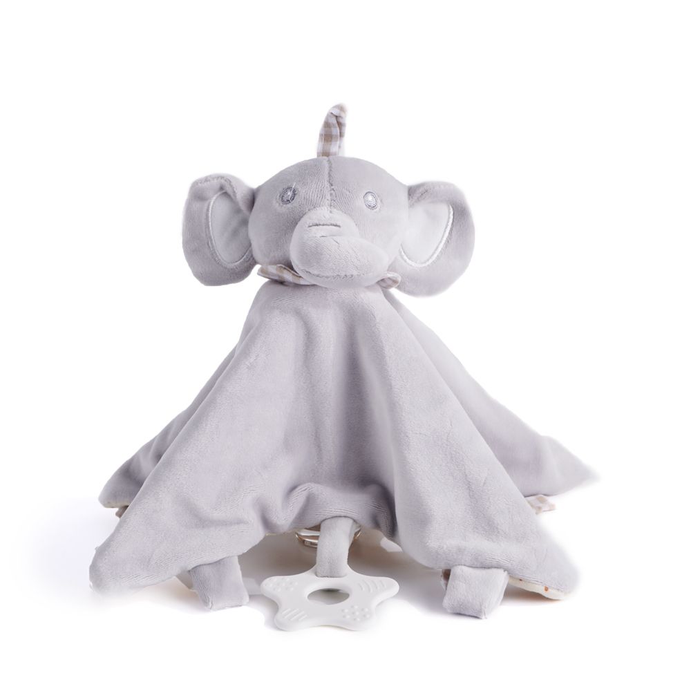 Grey Plush Elephant Blanket from Chicago Baskets - Plush Gift - Chicago Delivery