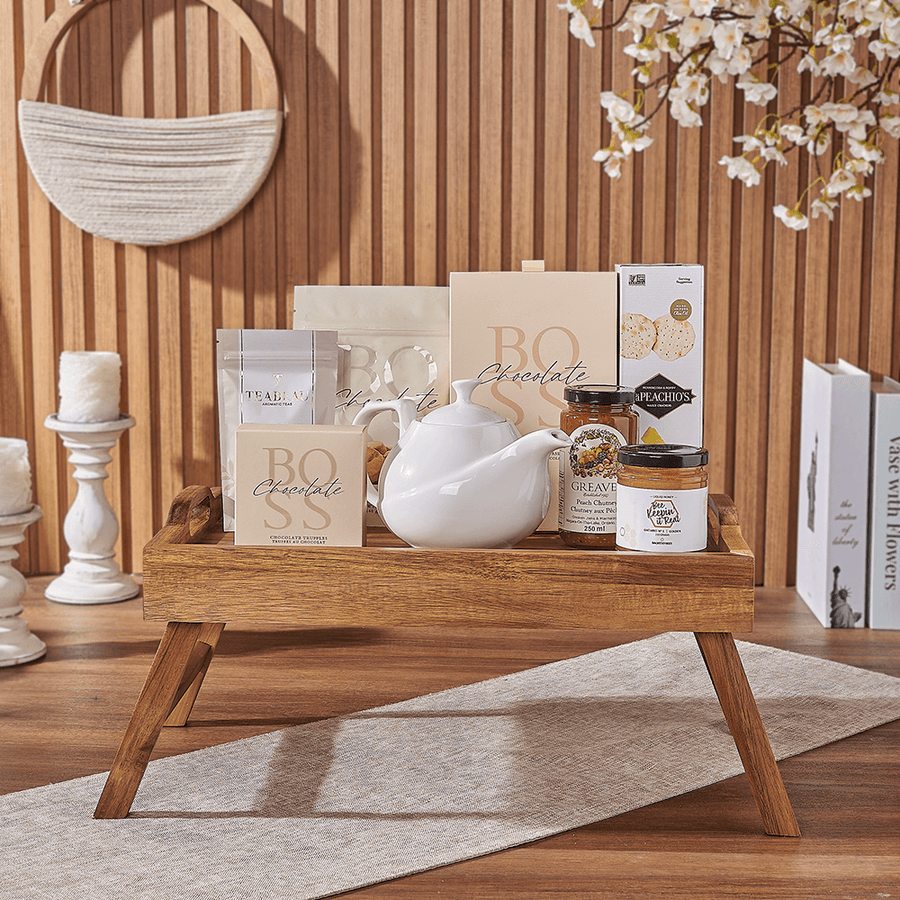 Halal Tea Serving Gift Tray, halal gift, halal, tea gift, tea, chocolate gift, chocolate