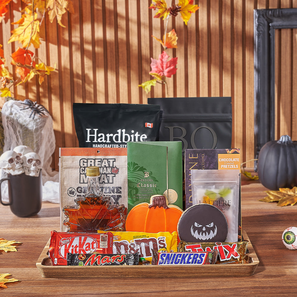 Halloween Gift Baskets - Halloween Candy & Snack Board, halloween gift, halloween, candy gift, candy, cookie gift, cookie