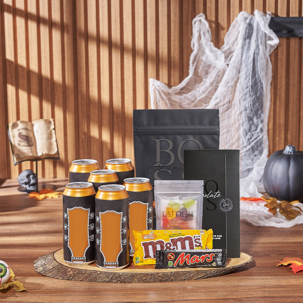 Halloween Popcorn &amp; Craft Beer Gift, craft beer gift, craft beer, beer gift, beer, halloween gift, halloween, Chicago delivery