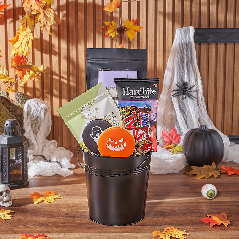 Halloween Tricks &amp; Treats Gift Basket, halloween gift, halloween, candy gift, candy, chocolate gift, chocolate, Chicago delivery