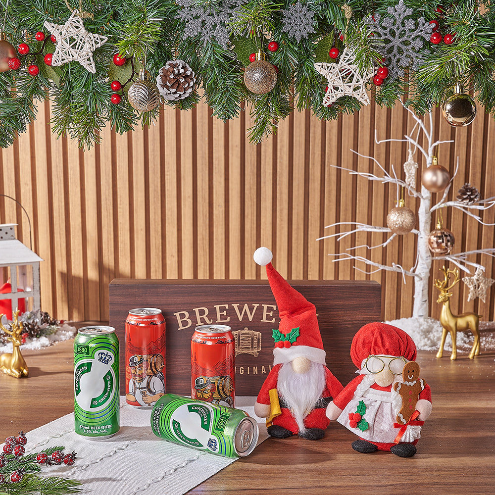 Happy Holidays Craft Beer &amp; Santa Gift, craft beer gift, craft beer, christmas gift, christmas, Chicago delivery