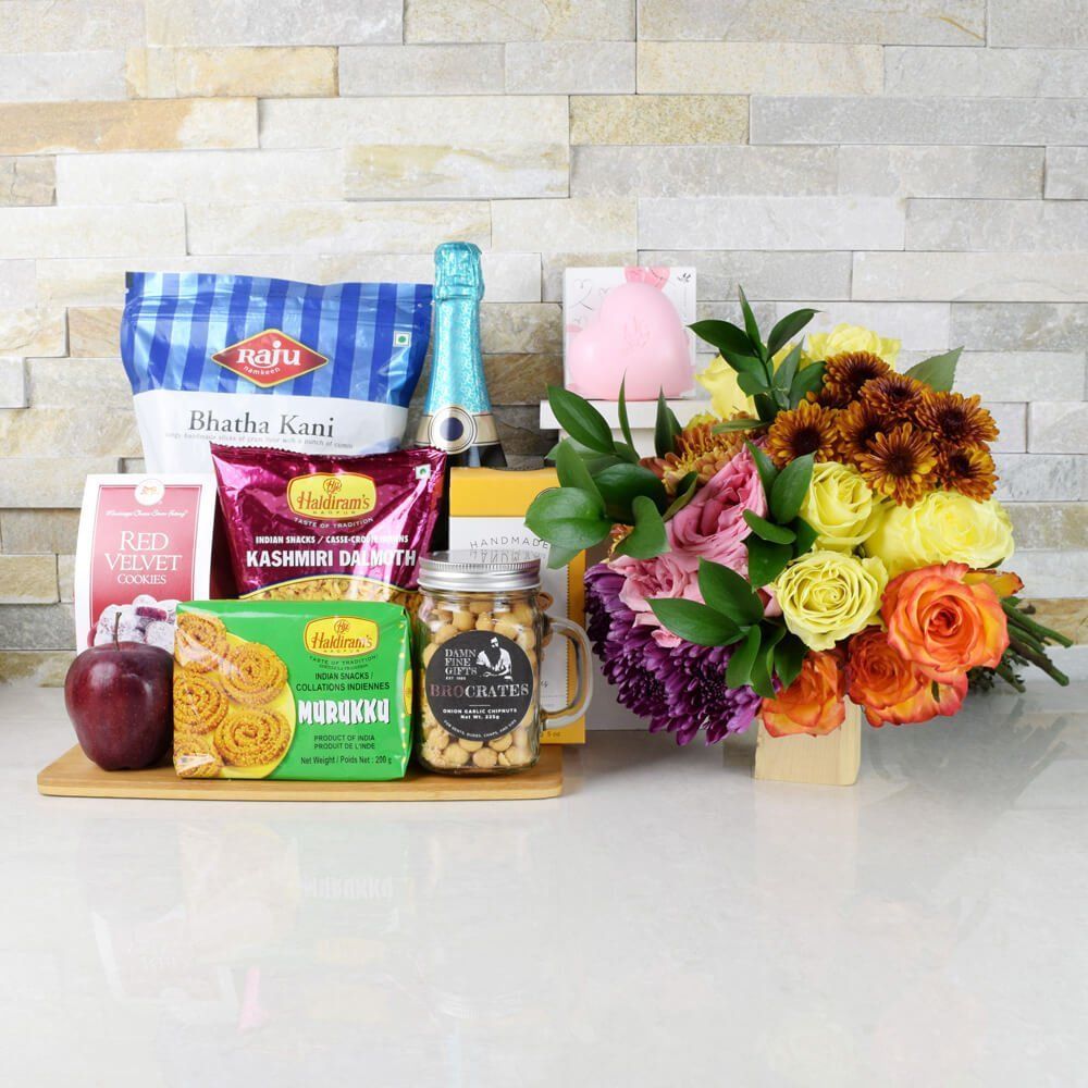 Have A Happy &amp; Bubbly Diwali Gift Set from Chicago Baskets - Champagne Gift Basket - Chicago Delivery.