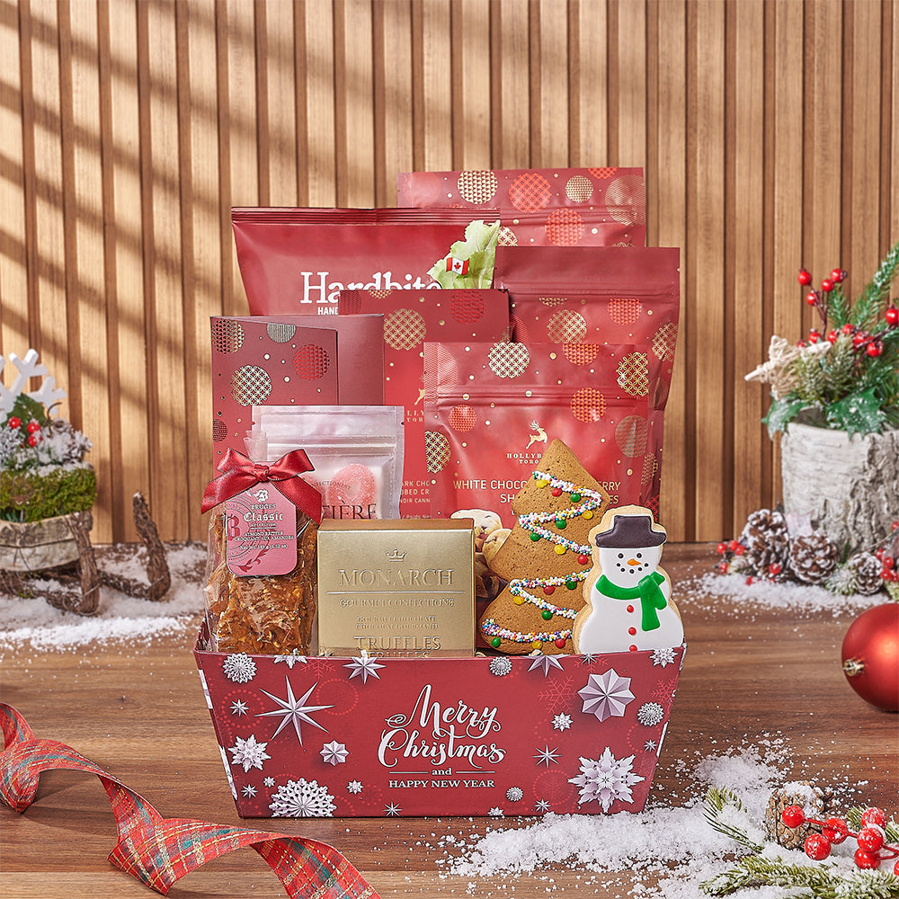Holiday Cozy Classics Gift Set, christmas gift, christmas, chocolate gift, chocolate, cookie gift, cookie, Chicago delivery