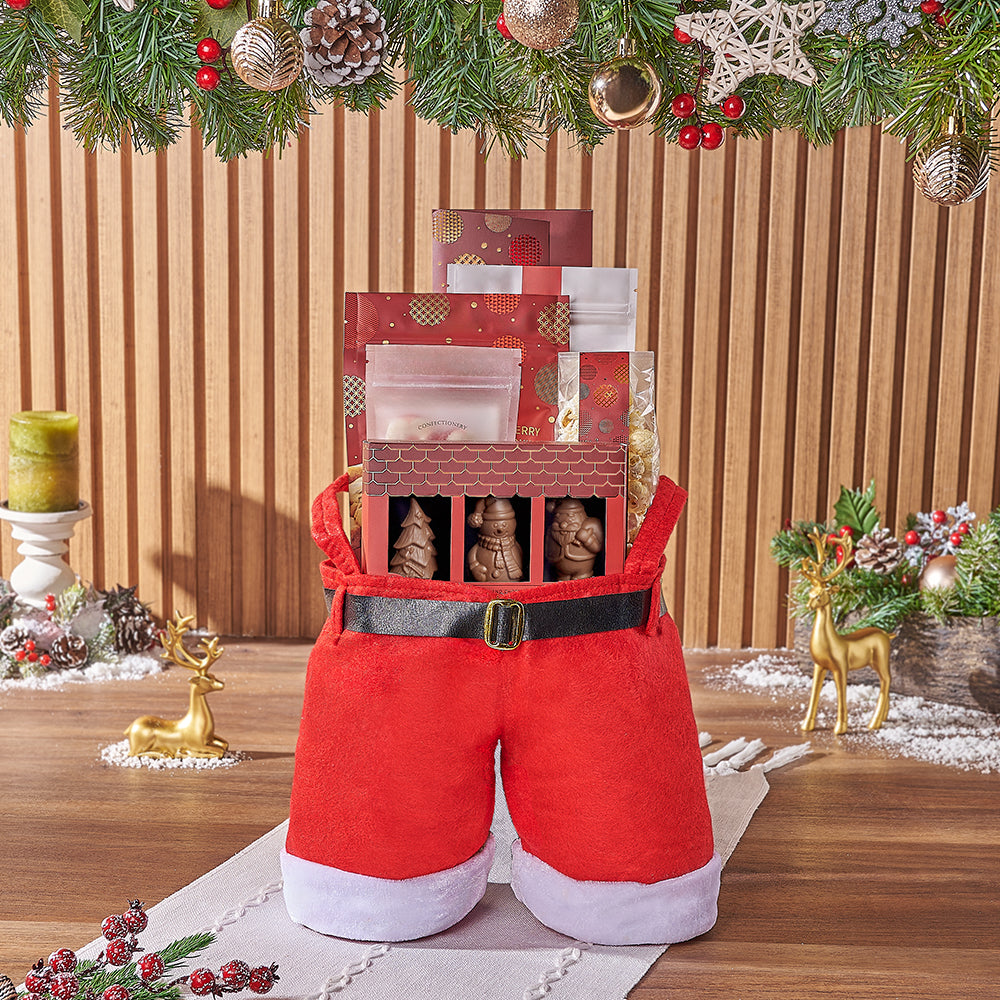 Chocolate Sampler in Santa Bag – how the gift is presented