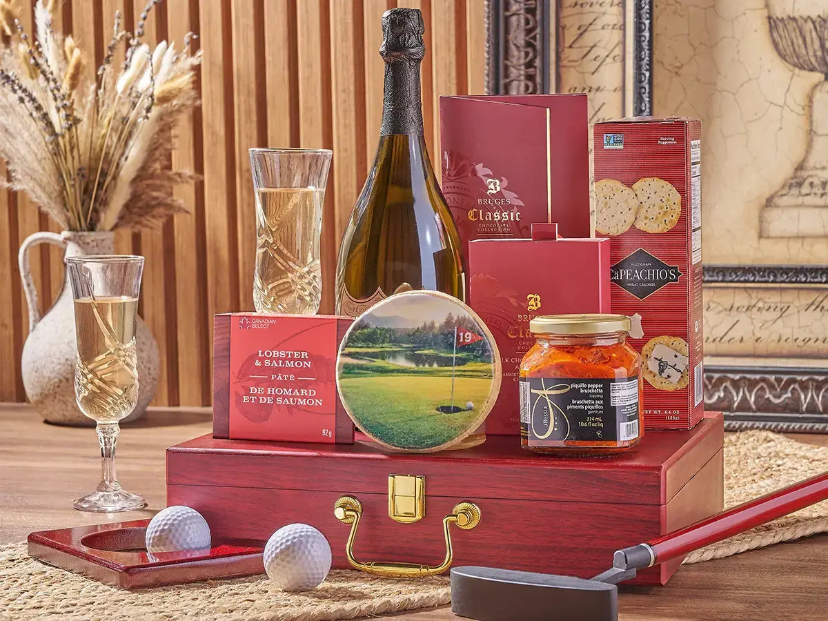 Professionally presented gift basket prepared for recipient arrival