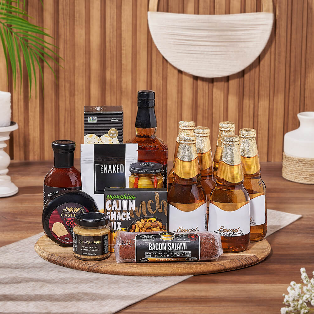 Knob Hill Beer &amp; Spirits Gift Basket from Chicago Baskets - Beer &amp; Spirits Gift Set - Chicago Delivery.