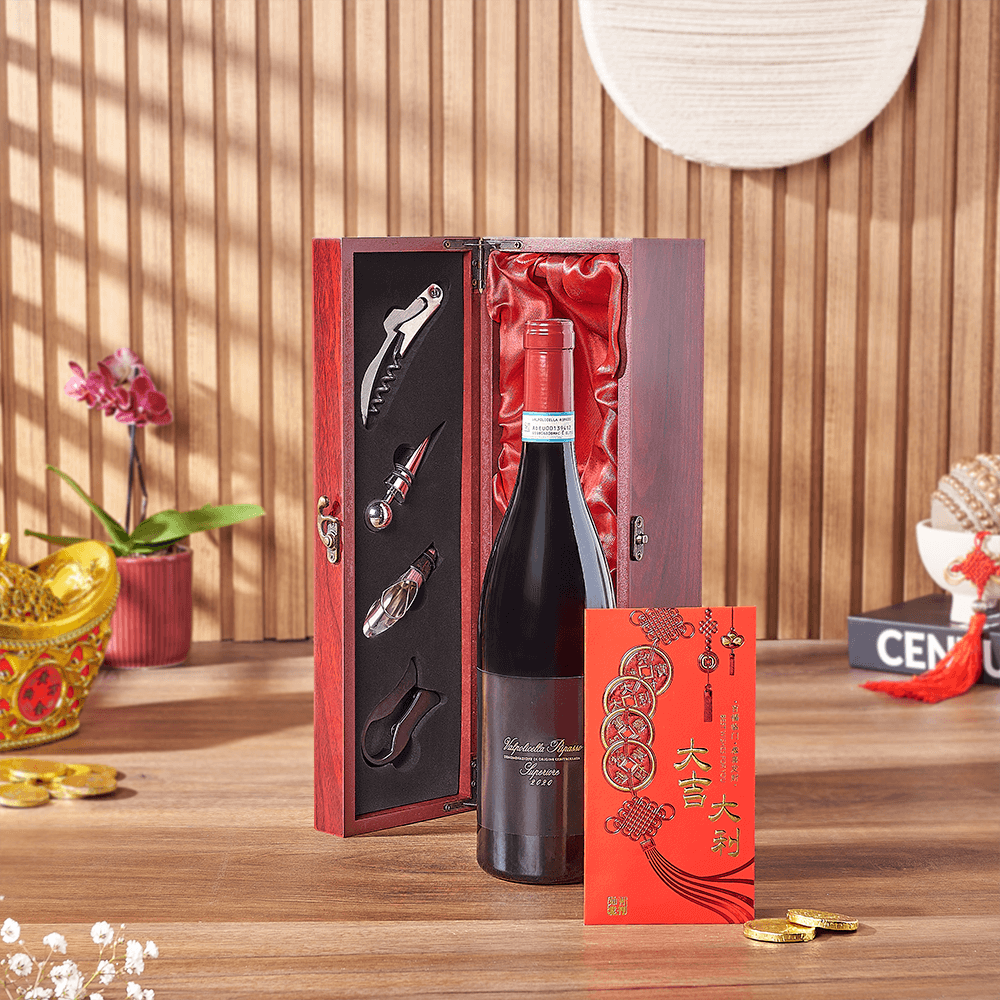 Lunar New Year Wine Gift Box, wine gift, wine, lunar new year gift, lunar new year, chinese new year gift, chinese new year, Chicago delivery