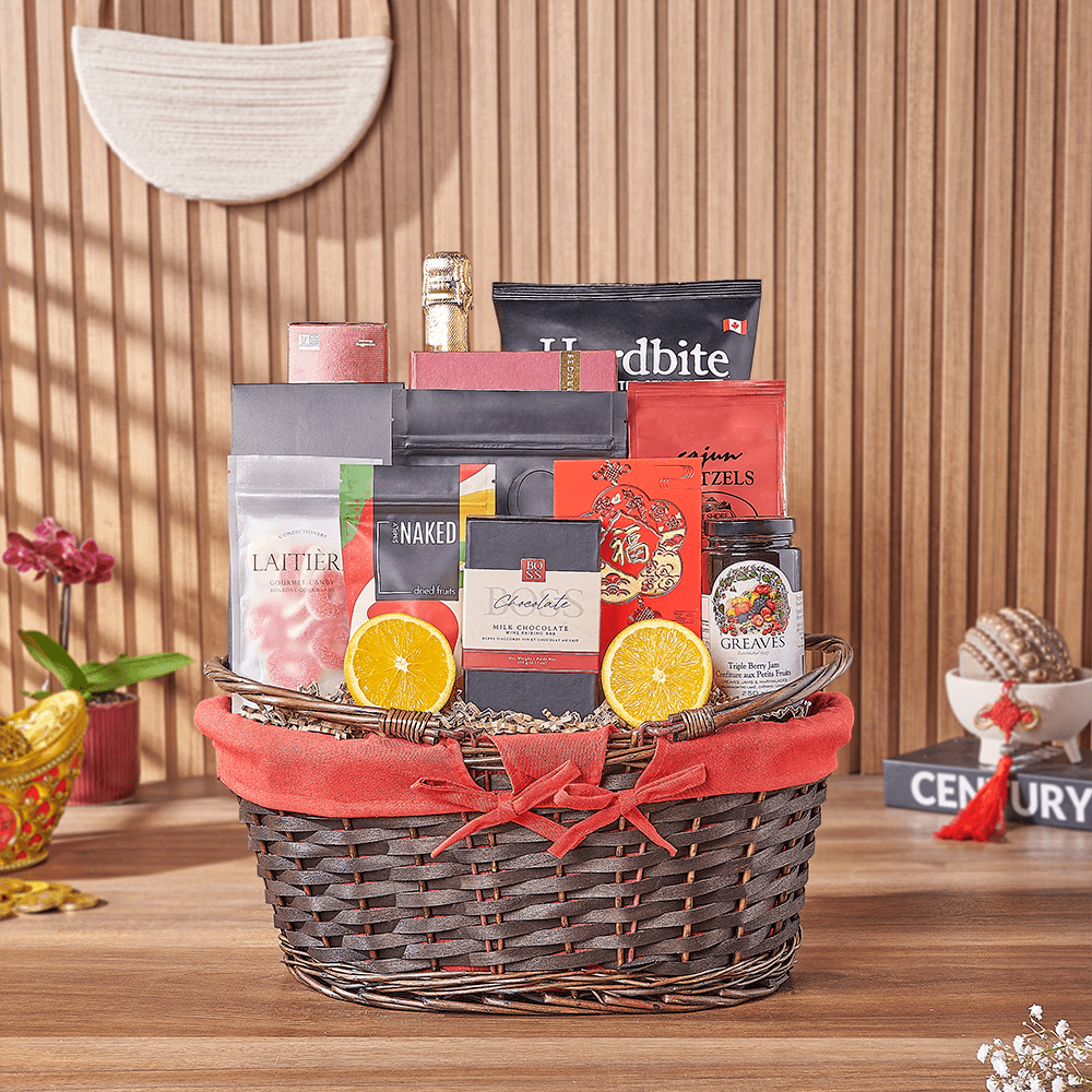 Luxe Chinese New Year Champagne Gift, champagne gift, champagne, sparkling wine gift, sparkling wine, chinese new year gift, chinese new year, lunar new year gift, lunar new year, Chicago delivery