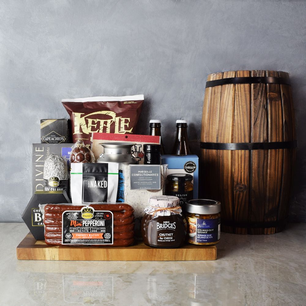 Meat &amp; Cheese for Two Gift Basket from Chicago Baskets - Chicago Delivery