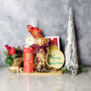 Merry Christmas Tea & Snacks Basket from Chicago Baskets - Specialty Gift Set - Chicago Delivery